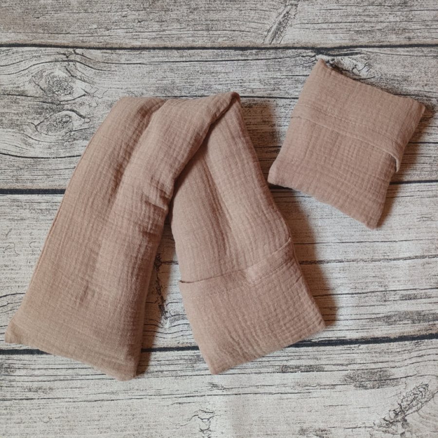 Kauratyynysetti-double-gauze-hiekka-1