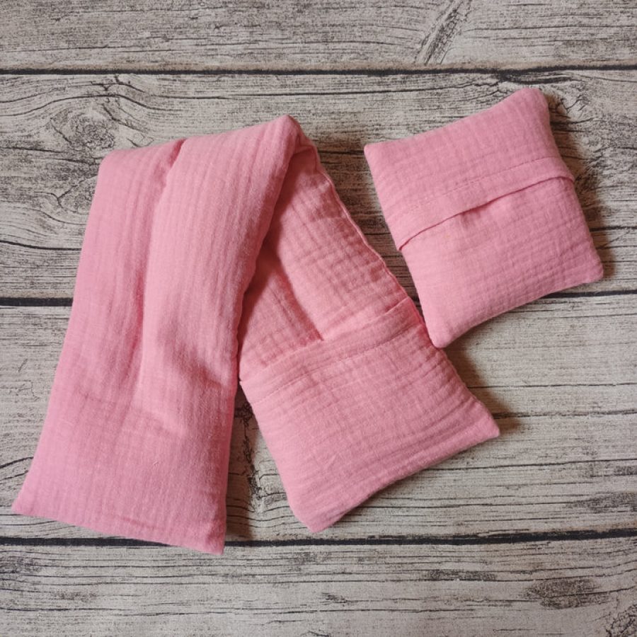 Kauratyynysetti-double-gauze-roosa-1